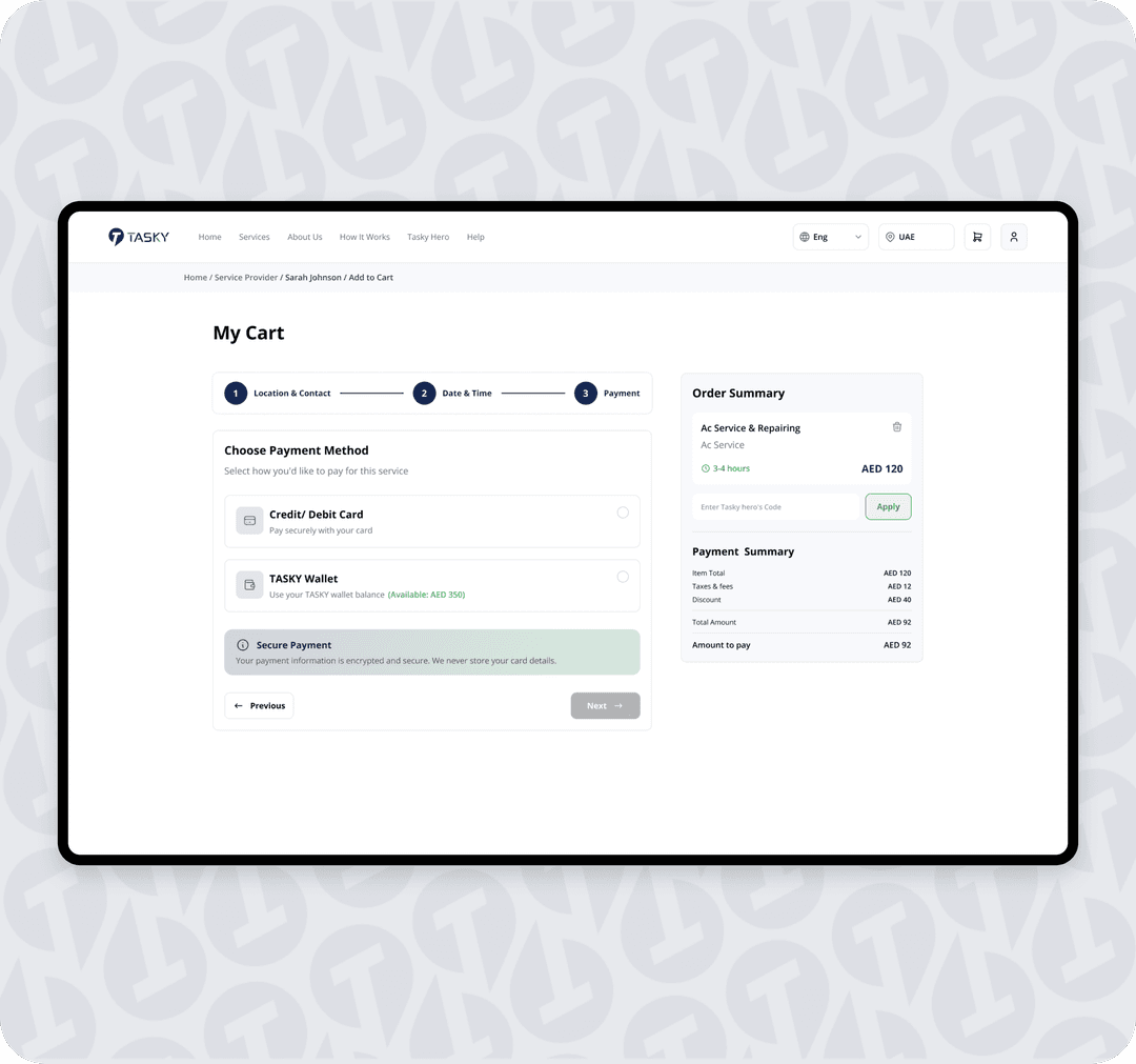 03 Confirm & Make Payment